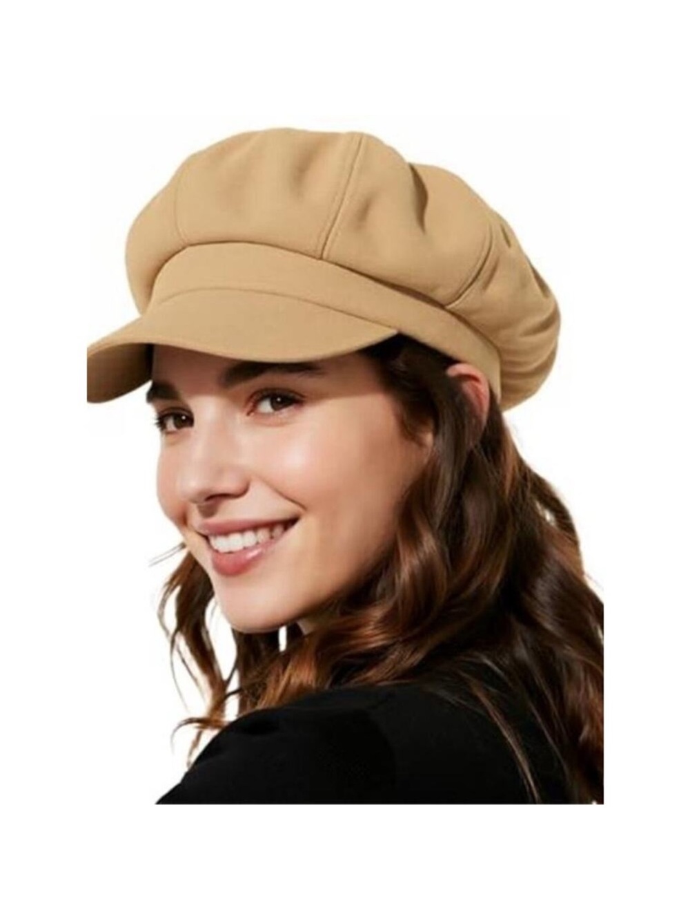 Newsboy Hats Classic Retro Red Cap with Adjustable Drawstring, Baker Boy Hat